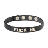 Spartacus Leather Wordband Collar - Unleash Your Uninhibited Self Collars and Leads